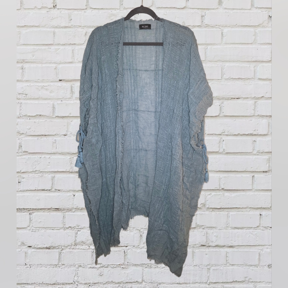 BCBG Shrug Poncho Open Front Cardigan Cover Up One Size 1️⃣